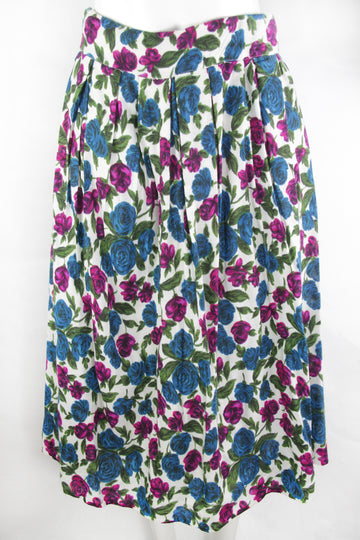 Vintage 50s  Pleated Skirt - S