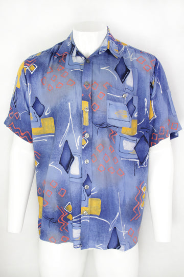 Vintage 90s Patterned Shirt - L