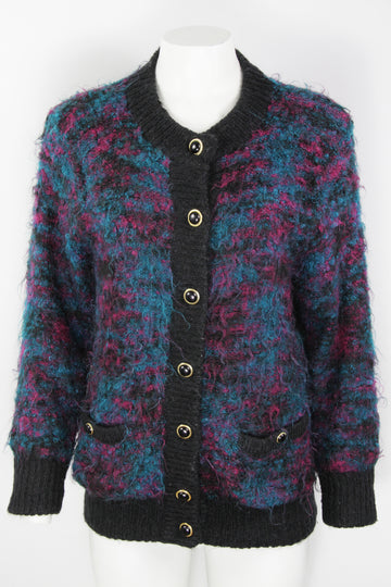 Vintage 80s Mohair Cardigan - M
