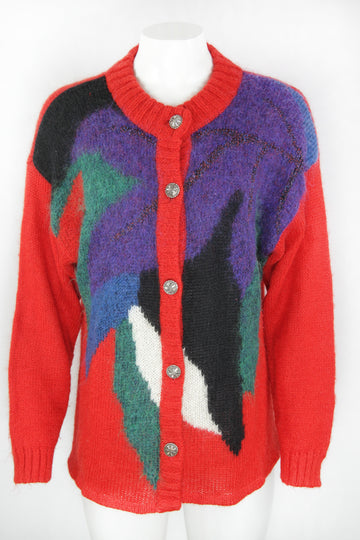 Vintage 80s Mohair Cardigan - M