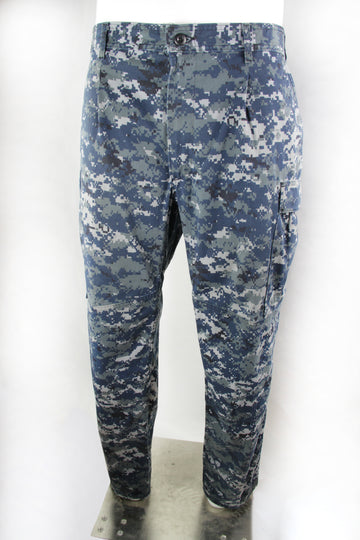 Vintage Army Trousers US Navy Blueberry Blue NWU Digital Camo -XL