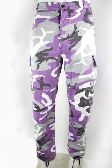 Vintage Army Trousers Rothco BDU Ultra Violet Purple&nbsp; Camo -XL