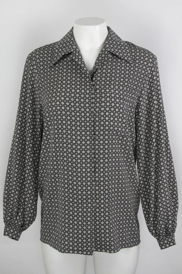 Vintage 90s Jaeger Blouse - Made in Great Britain  - M