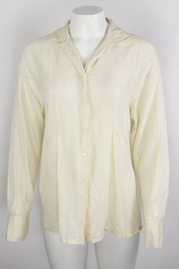 Vintage Prada Oversized Silk Blouse - M