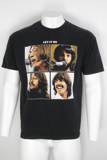 Vintage The Beatles Let It Be Double Print T-shirt  - XL