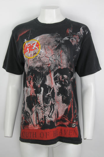 Vintage Slayer South of Heaven Embroided Logo T-shirt by Rock and Death - M