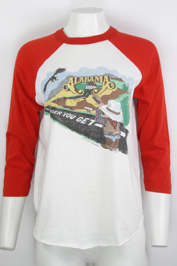 Vintage Alabama 1983 Tour Raglan T-shirt - M
