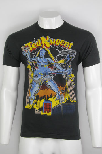 Vintage Ted Nugent The Metal Maniac Is Back Single Stitch T-shirt - L