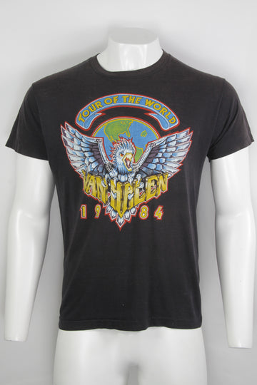 Vintage Van Halen 1984 World Tour Single Stitch T-shirt  - M/L