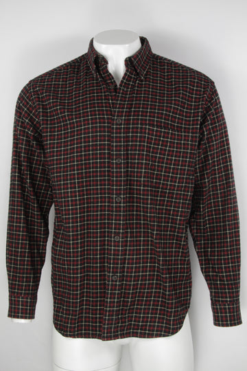 Vintage Eddie Bauer Black Checked Flannel shirt - M