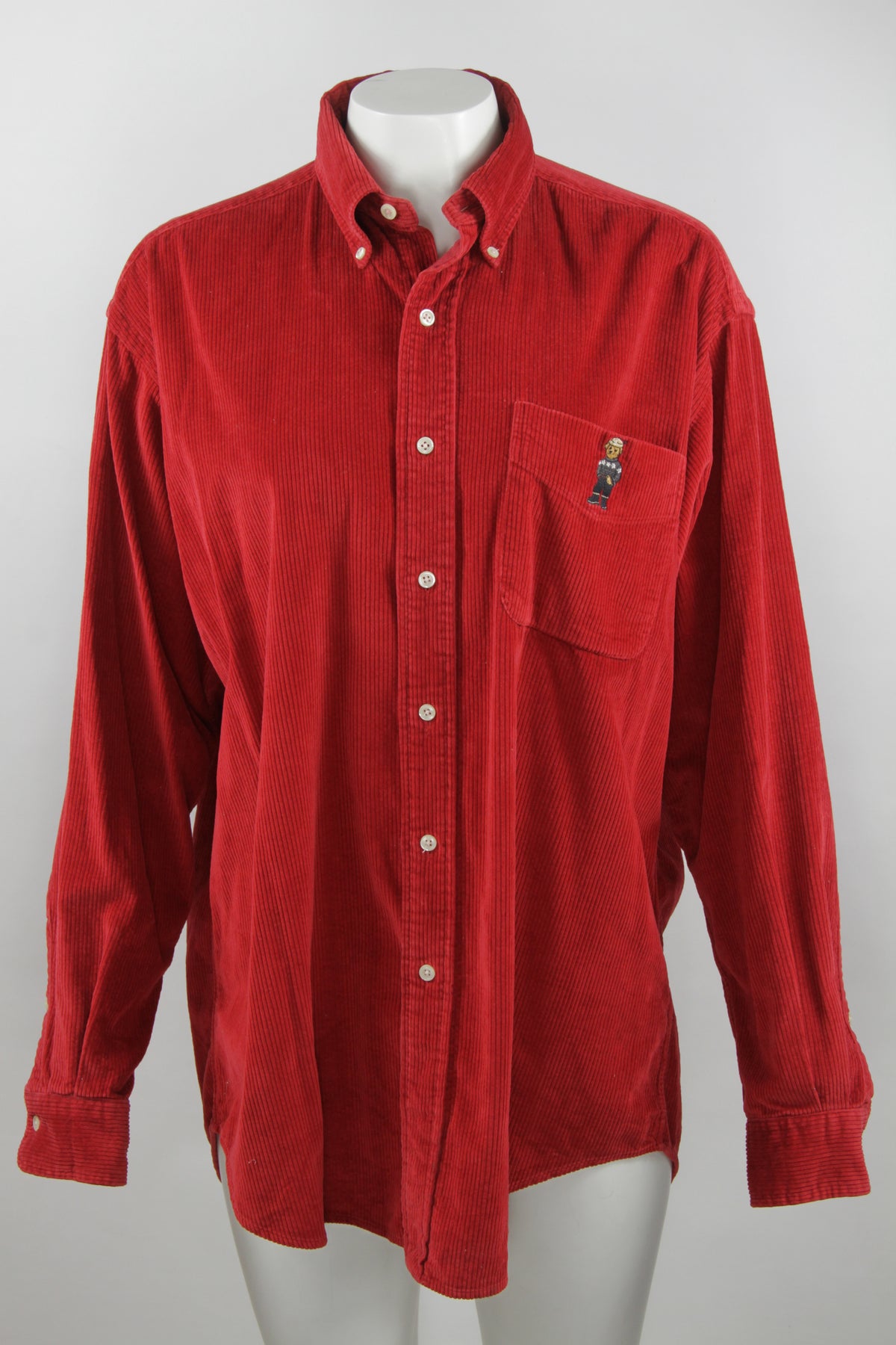 Polo bear corduroy shirt clearance