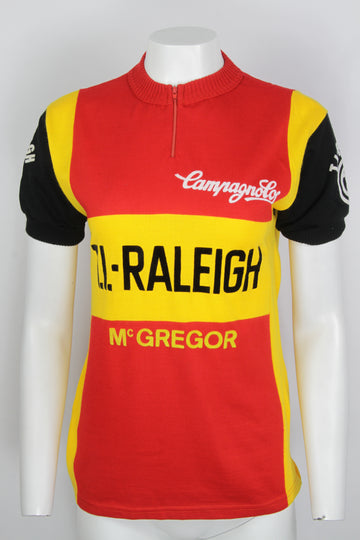 Vintage 70s Rare Dutch TI Raleigh Campagnolo Cycling Team Top - S