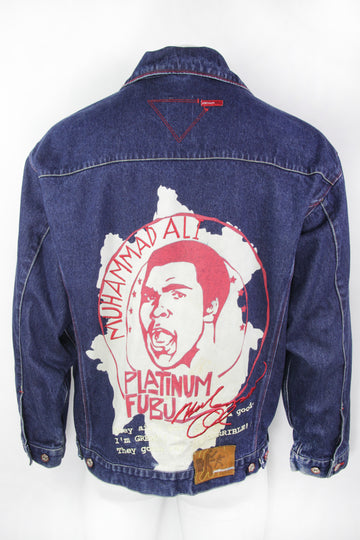 Vintage Fubu Platinum Muhammad Ali Denim Jacket - XL