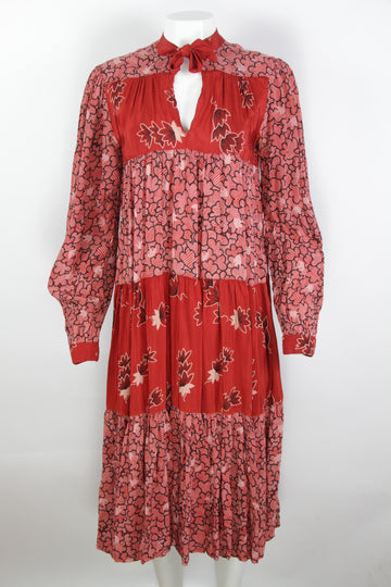 Vintage 1970s Ossie Clark for Radley Dress Print by Celia Birtwell -  M
