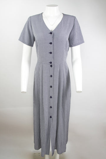 Vintage Gingham Check  90s Dress - M