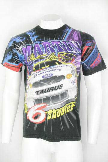 Vintage Mark Martin 'The Six Shooter' 1999 Nazcar T-shirt  - L