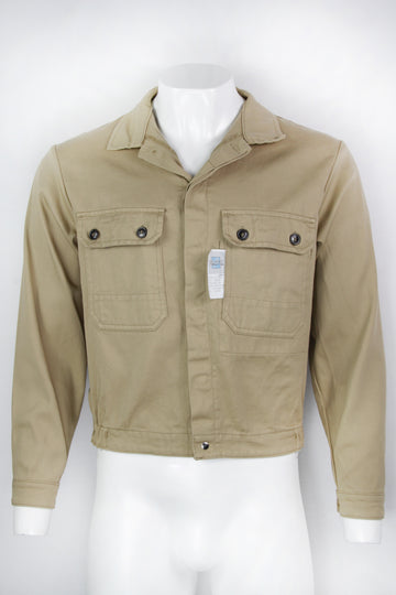 Vintage Beige EU German Profil Workwear Jacket Button Pockets – M