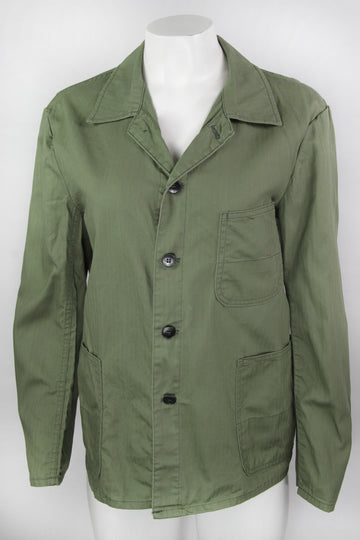 Vintage Green herringbone Kempel EU Workwear Jacket - S Era – 00s
