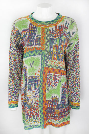 Vintage Oversized Missoni Paris, London, Milan and Rome Sweater - M