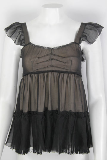 Vintage Y2k Dolce & Gabbana Sheer Blouse - S