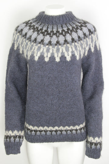 Vintage Icelandic Chunky Knit Sweater -  M