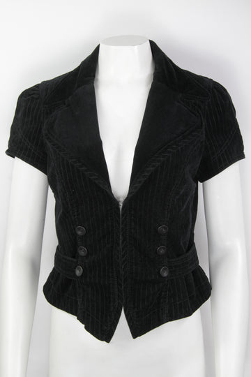 Vintage Y2k Cord and Velvet Jacket - S/M