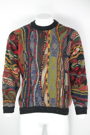 Vintage Coogi Textural Knitted Sweater - L
