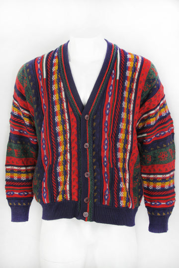 Vintage 80/90's Patterned Cardigan - XL