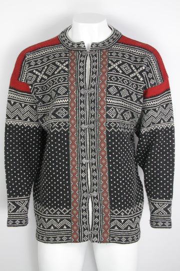 Vintage Norwegian Clasp Cardigan - XL