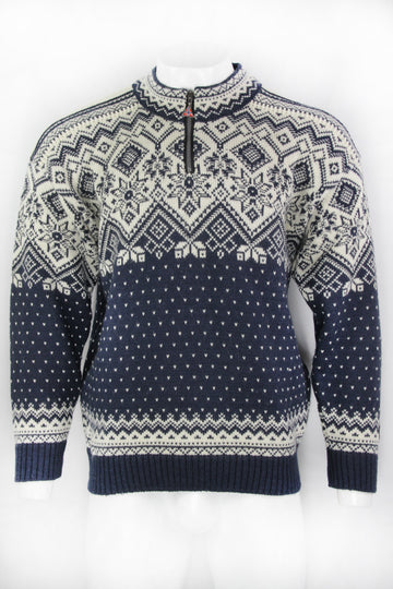 Vintage Norwegian Quarter Zip Sweater - L