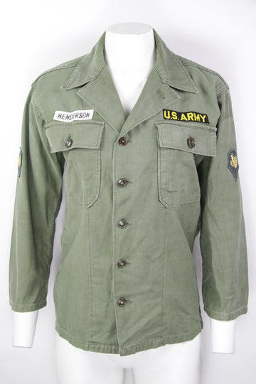 Vintage 60s US Army OG 107 Field Shirt - S
