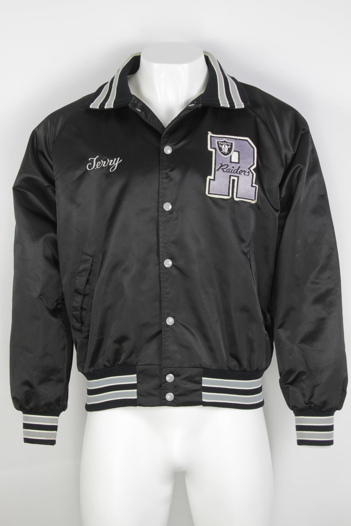 Los Angeles Raiders ジャケット Men's Black Los Angeles Raiders Gridiron Classics Authentic