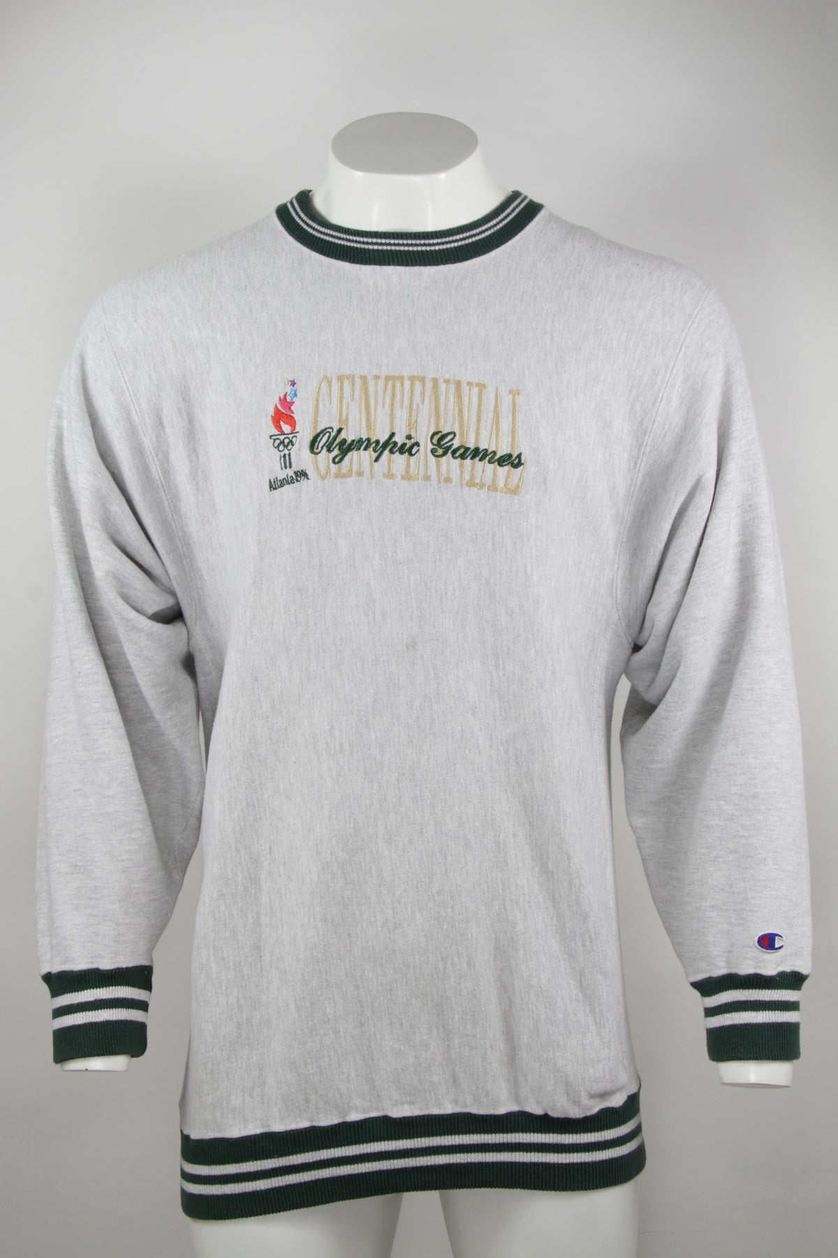 Sweat Vintage Hanes – Jeux Olympiques Atlanta 1996 – Taille M, Noir, Col Rond – Neuf Avec étiquette