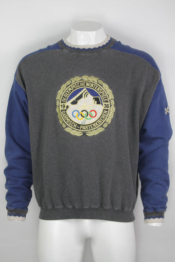 Vintage Rare Adidas Olympics Garmisch Winter Olympics 1936 Sweatshirt - XL