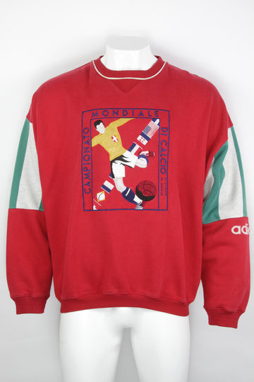 Vintage Rare Adidas 1934 Italian World Cup Campionato Mondiale Di Calcio Sweatshirt - XL