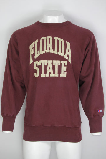 Vintage 80s Champion Revserse Weave Florida State Sweatshirt - XL