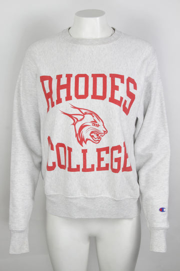 Vintage Rhodes College Champion Revserse Weave Sweatshirt - S