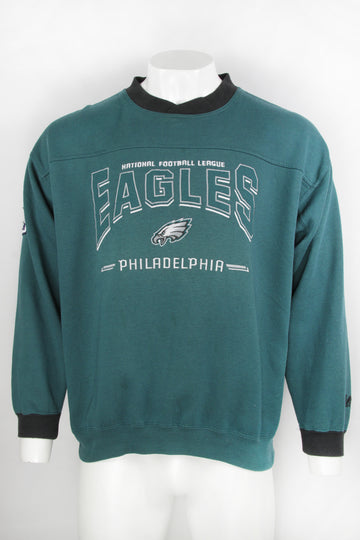 Vintage Lee Philadelphia Eagles Teal NFL Crewsweat - L