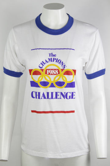 Vintage 1988 Seoul Olympics Thin T-shirt - S
