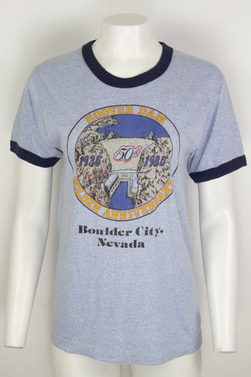 Vintage Marl Single Stitch Thin T-shirt - M