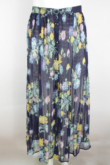 Vintage Kenzo Jungle 90s Pleated Skirt - S
