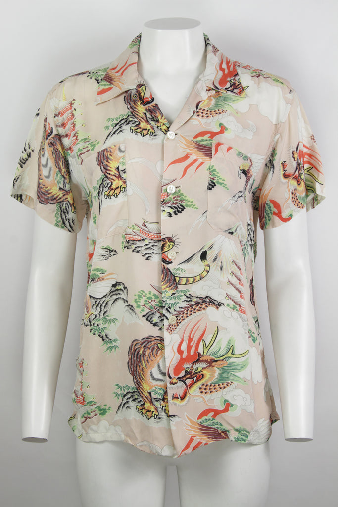 トップス special!!40s 50s vintage hawaiian shirt 1940s HAWAIIAN SHIRT Size M . . . . . #vintage