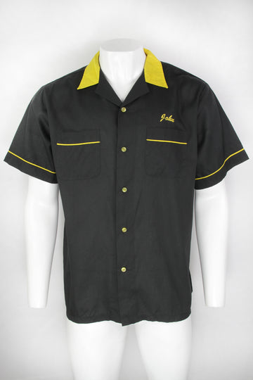 Vintage Hilton Embroidered Bowling Shirt - XL