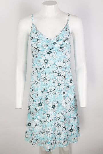 Vintage Y2k Flower Patterned Dress - S