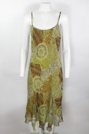 Vintage Y2K Spaghetti Strap Maxi Dress - S