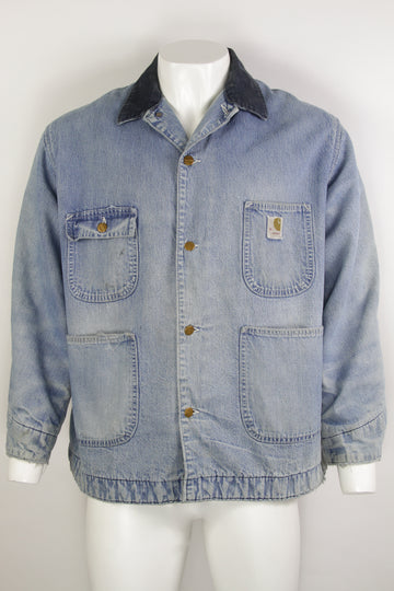 Vintage Carhartt Workwear Blanket Lined Chore Jacket - XL