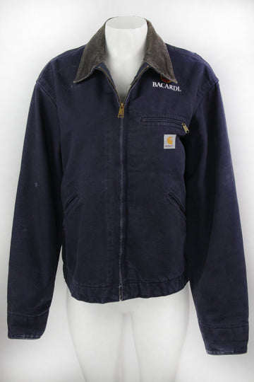 Vintage Carhartt 90s J97 Blanketlined Detroit Workwear Jacket -L