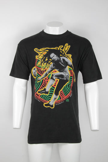 Vintage 1994 Bob Marley football double side print t-shirt - XL