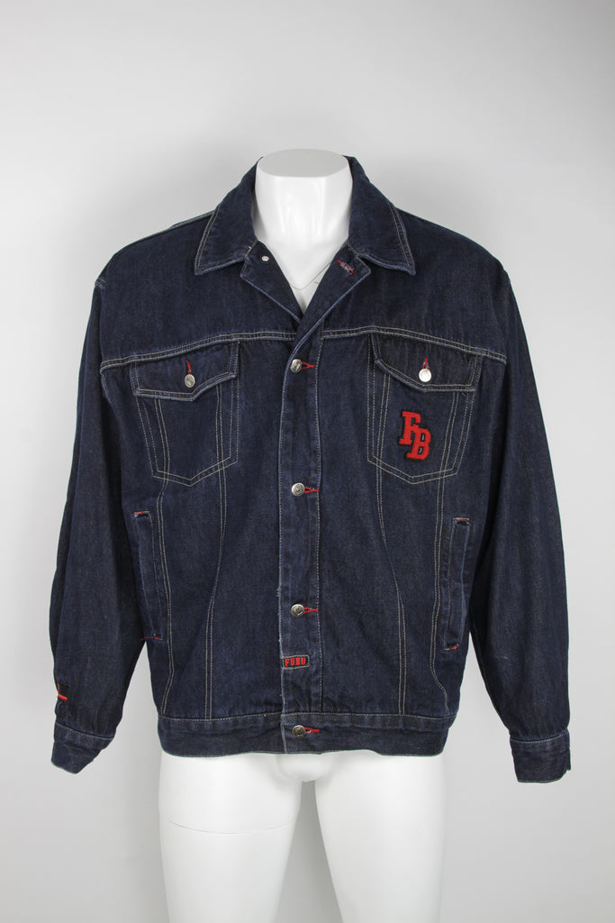 希少 FUBU denim jacket XL size DNMJK000019-