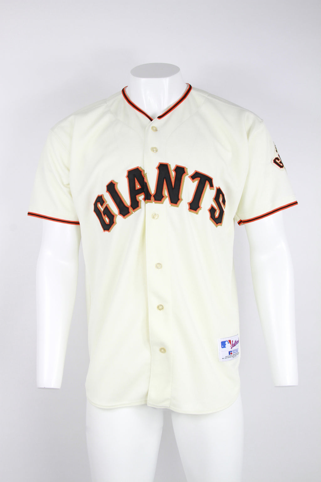 Authentic Russell San Francisco Giants Jersey Cream stitched Large Blank  Back